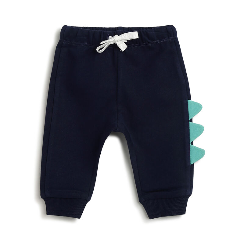 Boys Dark Blue Solid Trouser image number 0
